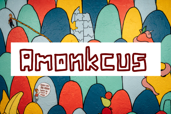 Amonkcus: A Quirky Display Font for Creative Projects