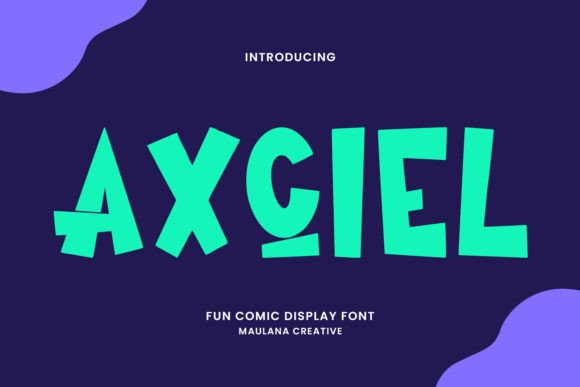 Axciel: A Playful Display Font for Joyful Designs