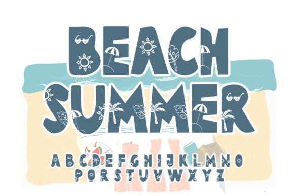 Beach Summer: A Joyful Display Font for Creative Projects