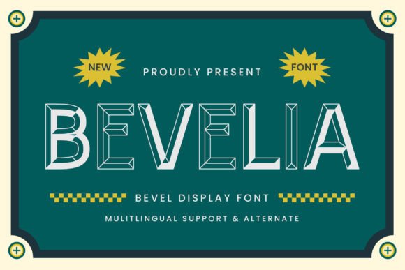 Bevelia: The 3D Display Font That Makes Designs Pop