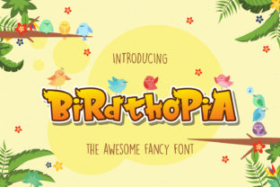 Birdthopia: A Playful Display Font for Creative Projects