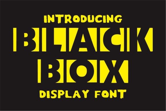 Black Box: A Sporty and Fun Display Font