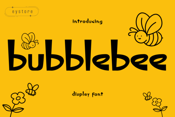 Bubblebee: A Fun and Vibrant Display Font for Creative Projects
