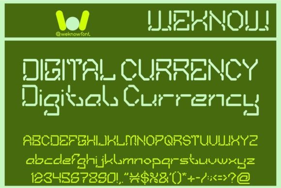 Digital Currency: The Futuristic Display Typeface