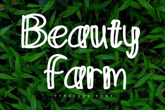 Discover the Charm of the Beauty Farm Display Typeface