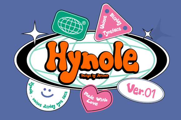 Hynole: A Retro Display Font for Stylish Headlines and Logotypes