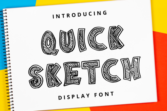 Quick Sketch: A Playful Display Font for Creative Projects