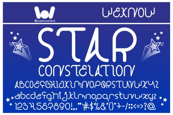 Star Constellation: A Font That Dazzles Like the Night Sky
