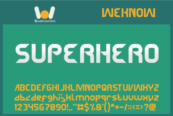 Superhero: A Display Font for Bold Creative Visions