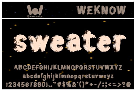 Sweater: A Cool, Original Display Font for Creative Projects